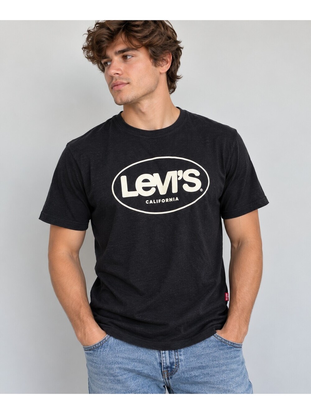 Levi’s California Black Graphic T-Shirt Men’s Logo Tee Casual Y2K Streetwear